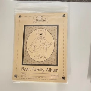 The Stich Connection Bear Family Album PAPA #ppsc-07 Quilt Pattern - Picture 1 of 5