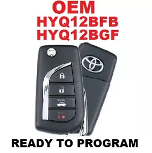 Like New" OEM TOYOTA COROLLA CAMRY keyless entry flip key remote fob HYQ12BGF - Picture 1 of 1