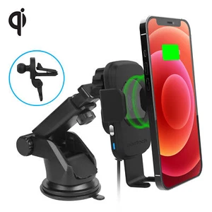 Naztech Smart Grip Carga Inalámbrica Soporte para Coche con Carga Manos Libres, Llamadas, etc. - Imagen 1 de 12