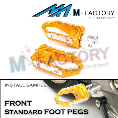 Estriberas anchas delanteras CNC para Ducati Monster S2R 800 05-07 Foto 1 de 4