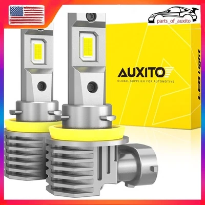 H11 LED Headlight Super Bright Bulbs Kit 6500K White 3000LM HIGH/LOW BEAM US - Image 1 of 4