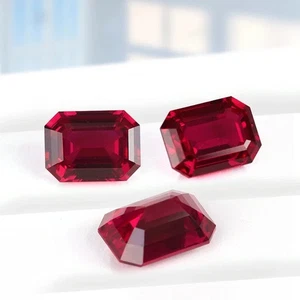 Natural 100 Pcs Mozambique Emerald Ruby Certified Stunning Gemstone Lot + Gift - Picture 1 of 5