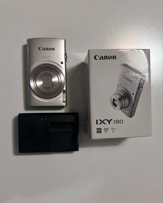 Canon PowerShot ELPH 180 HS / Canon IXUS 175 20MP Digital Camera Sliver 85%.0817 - Image 1 of 4