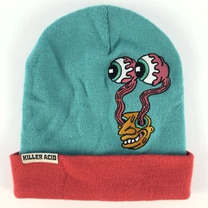 Killer Acid Eye Pop Acrylic Beanie Hat - Picture 1 of 4