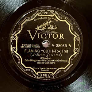 Duke Ellington - Victor V-38035 78 RPM - Flaming Youth GREAT Hot Jazz 1929! - Picture 1 of 5