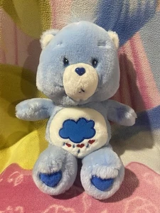 13" 2002 BLUE STORM CLOUD RAIN GRUMPY PLUSH CARE BEAR BABY BOY 1980s RETRO TOY - Bild 1 von 6