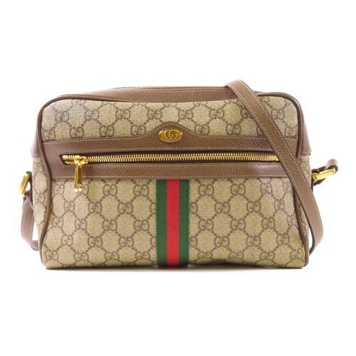 Borsa a tracolla Gucci GG GHW Ophidia borsa a tracolla 517080 tela rivestita marrone