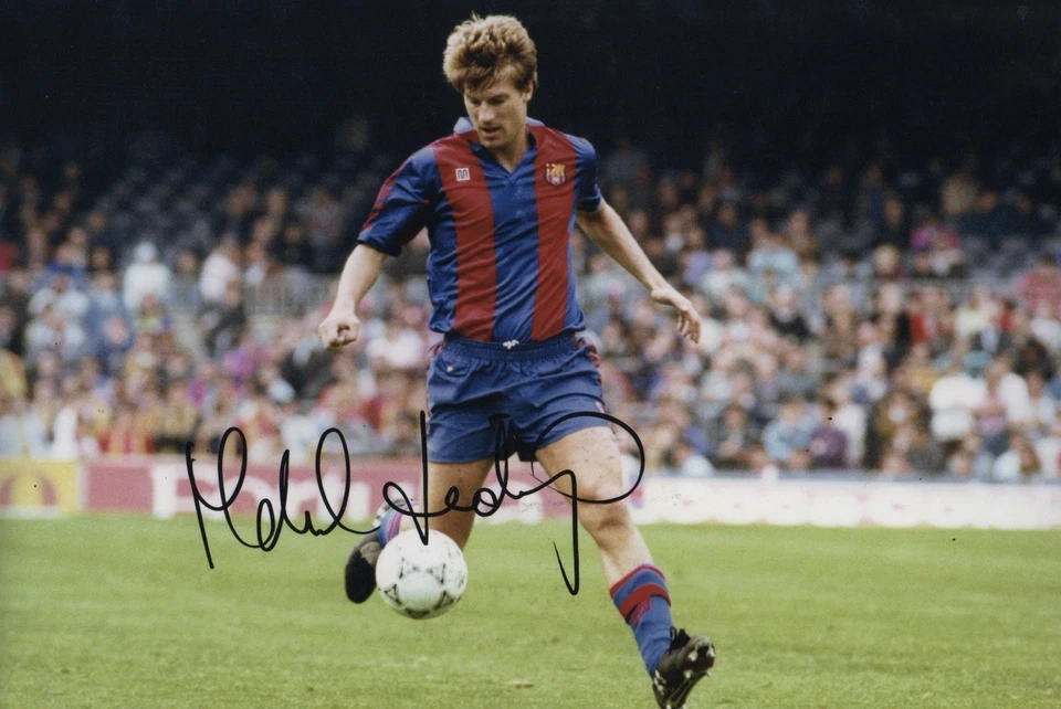 Michael Laudrup Hand Signed Photo 12x8 Inch Autograph Includes COA Barcelona Fc - Image 1 of 1