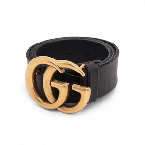 Cinturón Gucci 409416 GG Marmont 80/32 Cuero Negro - Imagen 1 de 6