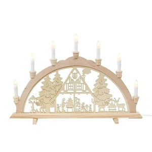 Arco flotante de madera arco de luces 230 V incl. 6 bombillas de repuesto - Waldhaus - Imagen 1 de 7