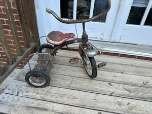 Vintage MURRAY Tricycle Red Metal Step-Up - Picture 1 of 6