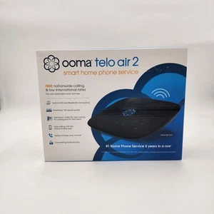 Ooma Telo Air 2 VOIP Home Phone Service Base in Black - Picture 1 of 7