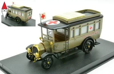 1/43 RIO FIAT 15BL TRUCK AMBULANZA CRI CROCE ROSSA ITALIANA 1911 MILITARY BEIGE - Immagine 1 di 3
