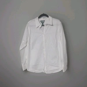 Damen Lauren Ralph Lauren 1x Hemd weiß Knopfleiste 100% Baumwolle bügelfrei - Bild 1 von 3