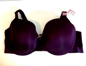 Cacique Lane Bryant Bra Lightly Lined Balconette Underwire Size 42DDD Maroon NWT - Picture 1 of 14