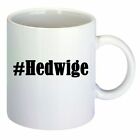 Kaffeetasse #Hedwige Hashtag Raute Keramik Hhe 9,5cm in Wei