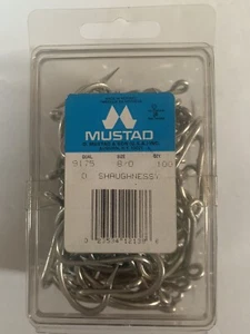 MUSTAD 9175 #8/0 100CT OShaughnessy HOOK - Picture 1 of 2