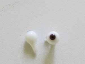 Eyes Antique Doll Brown 8mm Brown Petit Iris: " 3mm " - Picture 1 of 3