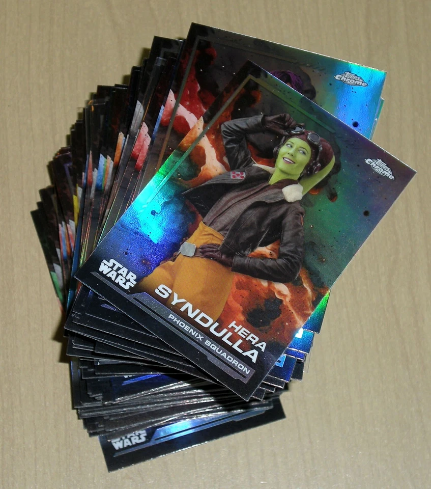 2024 Topps Star Wars Chrome 129-card REFRACTOR lot DARTH VADER LUKE HAN LEIA - Image 1 of 1