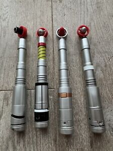 4 Doctor Who Sonic Screwdrivers BBC Fully Working 3rd 4th 5th and 7th Included