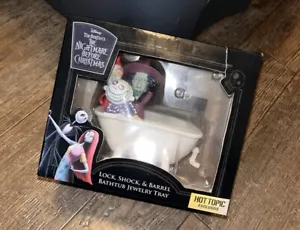 Disney Nightmare Before Christmas Lock Shock Barrel Jewelry Tray Hot Topic Exclu - Picture 1 of 6