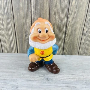 Vintage Walt Disney Snow White & The Seven Dwarfs Happy Squeak Toy Collectible - Picture 1 of 17