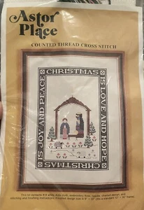 ASTOR PLACE NATIVITY COUNTED CROSS STITCH CHART PATTERN KIT - Picture 1 of 3