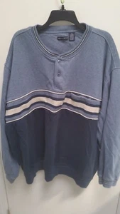 Knightsbridge Men's Long Sleeve Winter Shirt, size 4X, Blue, cotton, polyester - Picture 1 of 3