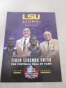 2019 LSU ALUMNI MAGAZINE TIGER LEGENDS MAWAE ROBINSON ENTER PRO FOOTBALL HOF MNT - Picture 1 of 5