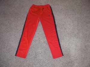 NIKE AIR JORDAN red athletic Sweats Sweats Pants Youth Large back zip pocket - Picture 1 of 5