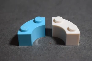 Lego 3063 Curved Round Brick Macaroni 2x2 Select Colour Pack of 12 - Picture 1 of 3