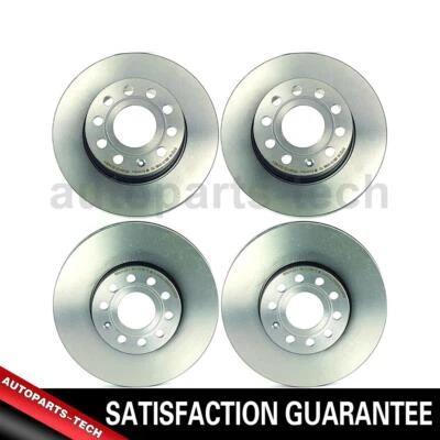 4x Brembo Front Rear Disc Brake Rotor For Volkswagen Rabbit 2006 2007 2008 2009 - Image 1 of 4