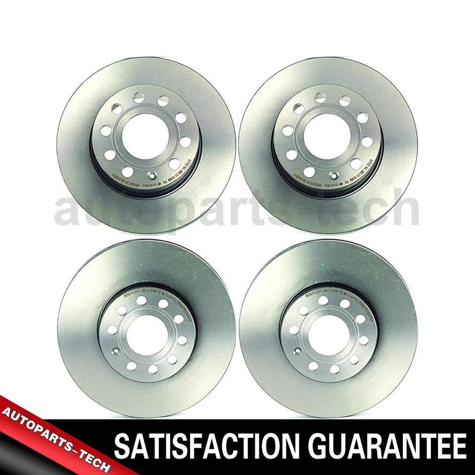 4x Brembo Front Rear Disc Brake Rotor For Volkswagen Rabbit 2006 2007 2008 2009 - Image 1 of 4