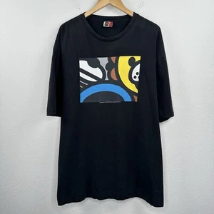 2006 A BATHING APE BABY MILO Safari Black Made in Japan Single Stitch Sz 3XL - Picture 1 of 8