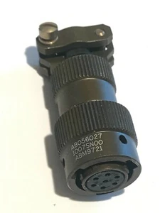 CONECTOR DE MONTAJE DE CABLE HEMBRA AB05 6027 10 07 SN00 7 POLOS MILITAR ad1f13 - Imagen 1 de 4