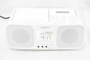 Sony CFD-S401 CD Radio Cassette Player FM/AM White Portable Boombox Used - Picture 1 of 10