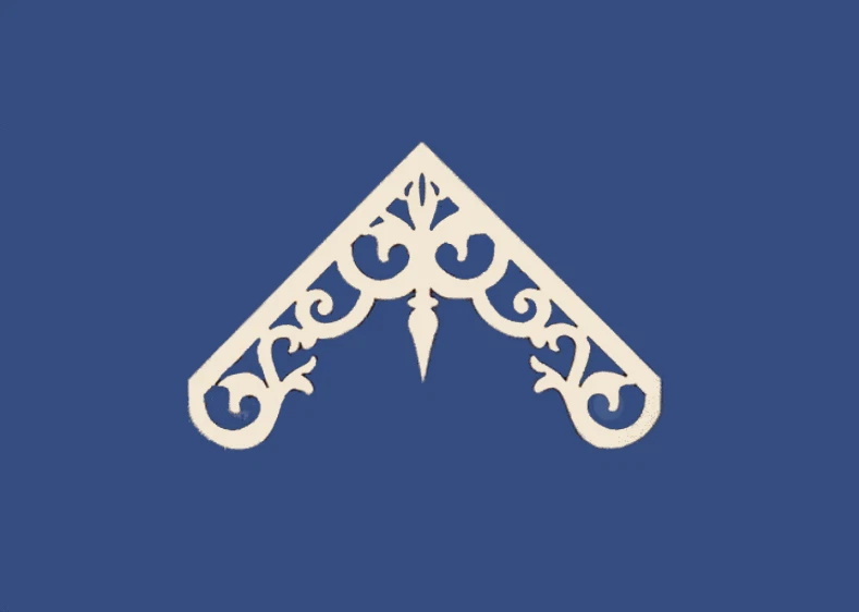   Casa de muñecas miniatura escala 1:12 victoriano frontón un par Foto 1 de 1