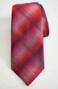 $130 New Authentic MISSONI ORANGE LABEL Reddish-Pink 100% SILK Neck Tie ITALY - Picture 1 of 9