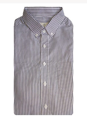 Camisa ajustada GANT DIAMOND G para hombre negra a rayas texturizadas talla mediana 362502 nueva con etiquetas Foto 1 de 2