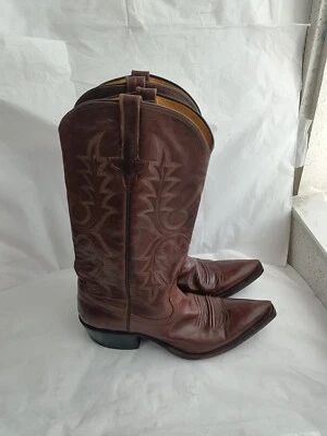 Botas vaqueras Rios Of Mercedes 7B vintage para mujer bordadas cuero marrón  Foto 1 de 4