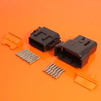 Deutsch DTM Series 12 Way Black Connector Kit DTM06-12SA-E004 & DTM04-12PA-E004 - Image 1 of 4