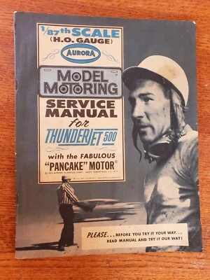 Vintage Model Motoring Service Manual For Thunderjet 500 -Slot Cars 1/87th Scale - Image 1 of 3