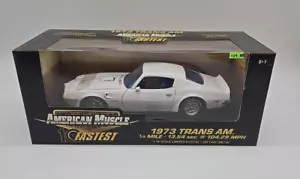ERTL American Muscle 10 Fastest 1/18 Diecast White 1973 Pontiac Trans AM NITB - Picture 1 of 8