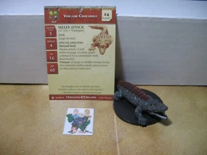 =Dungeons and Dragons DESIERTO DE DESOLACIÓN Cocodrilo de Visejaw 22/60 con tarjeta= - Imagen 1 de 1