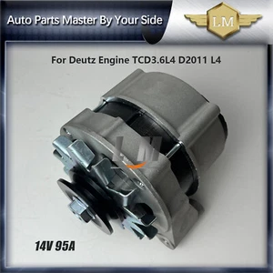 14V 95A Alternator 01184044 01184022 01184026 For Deutz Engine TCD3.6L4 D2011 L4 - Foto 1 di 11