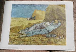LA MERIDIENNE BY VAN GOGH 1889 PAINTING *REPRODUCTION PRINTED in FRANCE* - Picture 1 of 3