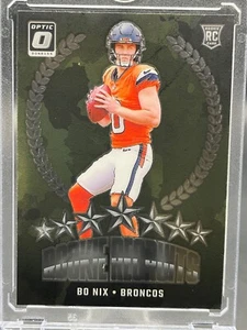 BO NIX (RC) ROOKIE RECRUITS Insert #4 2024 Donruss Optic Denver BRONCOS - Picture 1 of 5