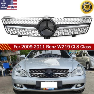 Front Upper Grill W/Emblem For Mercedes Benz 2009-2011 W219 CLS500 CLS350 CLS550 — 第 1/4 张图片