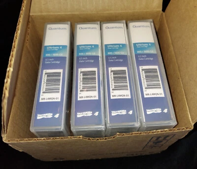 Open Box Sealed - 4 pack - Quantum Ultrium 4 - 800GB/1600GB - Data Cartridges - Image 1 of 4