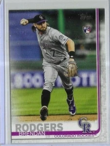 2019 Topps Update #US-299 Brendan Rodgers Colorado Rockies Rookie Card - Picture 1 of 2